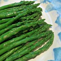 Microwave Steamed Asparagus Tips image
