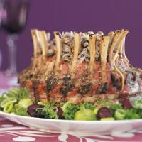 Crown Roast with Wild Rice Stuffing_image