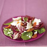 Radicchio, Spinach, and Apricot Salad with Goat Cheese image