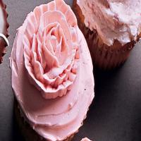 Piped-Rose Cupcakes image