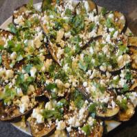 Griddled Marinated Eggplant With Feta and Herbs_image