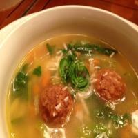 Spring Minestrone With Chicken Meatballs image