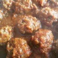 Mexican meatballs with chipotle sauce ' Albondigas ' image