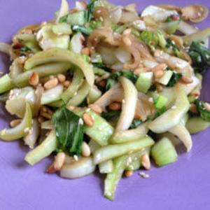 Bok Choy with Pine Nuts and Sesame Seeds_image