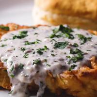 Country-Fried Cauliflower Steaks And Gravy Recipe by Tasty image