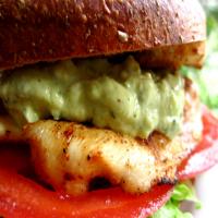 Summer Grilled Chicken Breast Sandwich With Avocado Cilantro May image