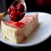 Crème Fraîche Cheesecake With Sour Cherries image