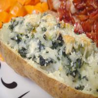 Spinach and Cheese Baked Potato_image