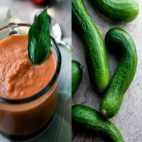 Tomato-Cucumber Soup With Basil_image