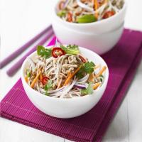 Zesty rice noodle salad image