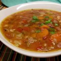 Slow Cooker Ham and Bean Soup_image