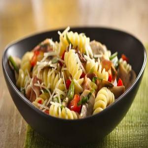 Pasta with Prosciutto and Asiago Cheese_image