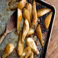 Roasted Pears With Coconut Butterscotch Sauce_image
