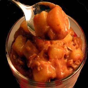 Creamy Hot Apples With Brown Sugar Crunch_image