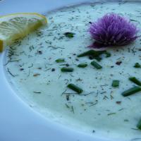 Cucumber and Chive Soup With Lemon and Dill image