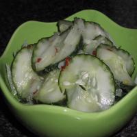 John's Cucumber Sweet Onion Salad With Lime Pepper Dressing image