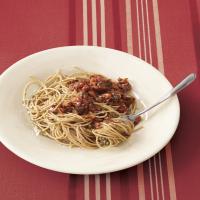 Beef Shank and Sausage Ragù with Whole Grain Spaghetti image