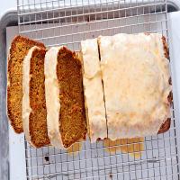 Carrot Loaf Cake With Tangy Lemon Glaze image
