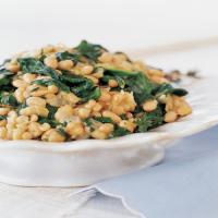 Sauteed Spinach and White Beans image