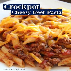 Crock Pot Cheesy Pasta and Beef Casserole Recipe_image
