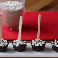 Hot Chocolate With Marshmallow On A Stick Recipe by Tasty image