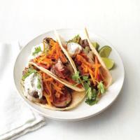 Grilled Steak Tacos with Carrot Pepper Slaw image