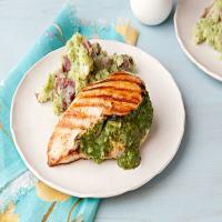 'Spinach Pesto' Stuffed Chicken and Potatoes_image