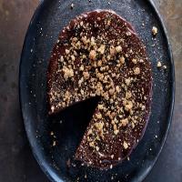 Bittersweet Chocolate-Almond Cake With Amaretti Cookie Crumbs_image