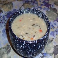Creamy Wild Rice and Mushroom Soup in a Jar image
