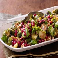 Roasted Brussels Sprouts With Pomegranate and Hazelnuts image