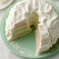 Rainbow Sherbet Angel Food Cake image