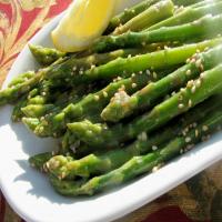 Asparagus With Sesame Oil Vinaigrette image