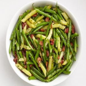 Summer Beans with Bacon Dressing_image