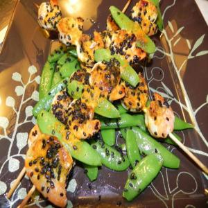 Grilled Shrimp Skewers with Sugar Snap Peas_image