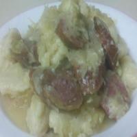 Kielbasa, Sauerkraut, and Dumplings image
