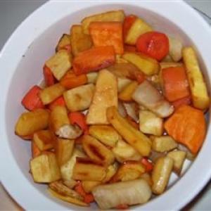 Roasted Root Vegetables With Apple Juice image