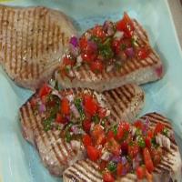 Tuna Steaks with Tomato and Basil Raw Sauce image