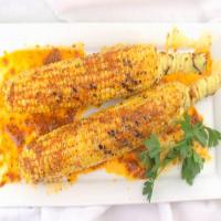 Grilled Corn with Roasted Red Pepper Butter_image
