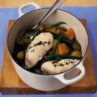 All-in-one chicken, squash & new potato casserole_image