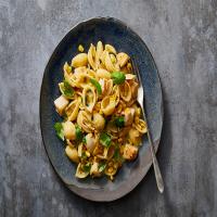 Sweet Corn and Scallop Pasta image