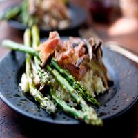 Baked Asparagus With Shiitake, Prosciutto and Couscous image