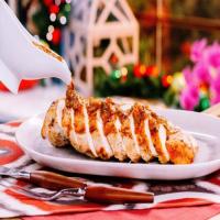 Roasted Turkey Breast with Dried Fruits Pan Sauce image