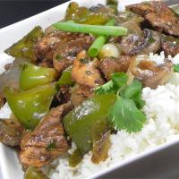 Chicken with Green Peppers in Black Bean Sauce_image