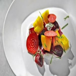 Beet Salad with Mascarpone and Mint image