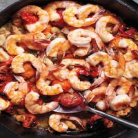 Broiled Shrimp with Tomatoes and White Beans image