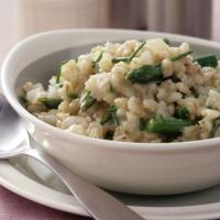 Barley-asparagus 'risotto' with balsamic vinegar_image