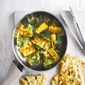 Spiced broccoli with paneer image