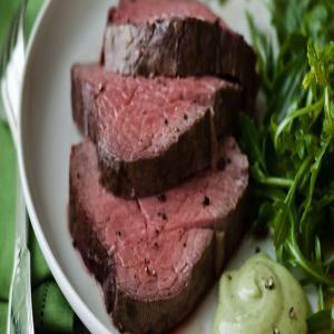 Slow-Roasted Filet of Beef with Basil Parmesan Mayonnaise | Barefoot Contessa_image