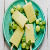 Honeydew Melon and Cilantro Ice Pops image