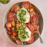 Tomato, burrata & broad bean salad_image